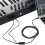 2X Cabo MIDI para USB C Tipo C Conversor MIDI USB com Luz Indicadora para Computador de ÓRgãO Eletrônico 2