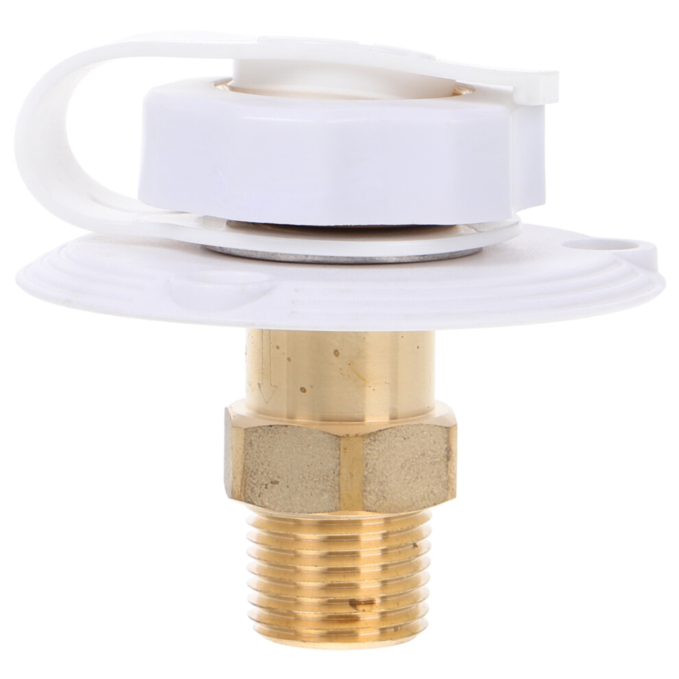 4 Sets Rv Fill Inlet With Check Valve Flange Brass Adapter 3592565759129