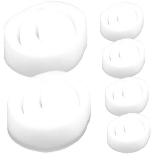 12 Pcs Lotus Filter Sponge White Absorbent Cotton Cartoon
