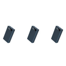3X 6X18650 Caricabatterie Box Power Bank Case 18650 Caricabatterie Box per Carica Cellulare, Carica Standard Nero