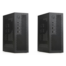 2X A09 HTPC Computer Case  ITX Gaming PC Chassis Desktop Chassis USB2.0 Computer Case Home Computer Case Black
