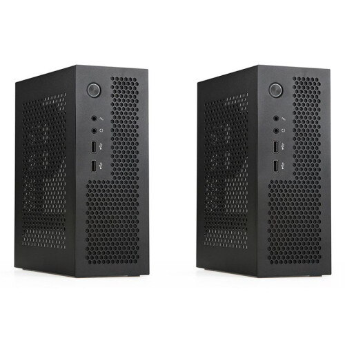 2X A09 HTPC Computer Case  ITX Gaming PC Chassis Desktop Chassis USB2.0 Computer Case Home Computer Case Black
