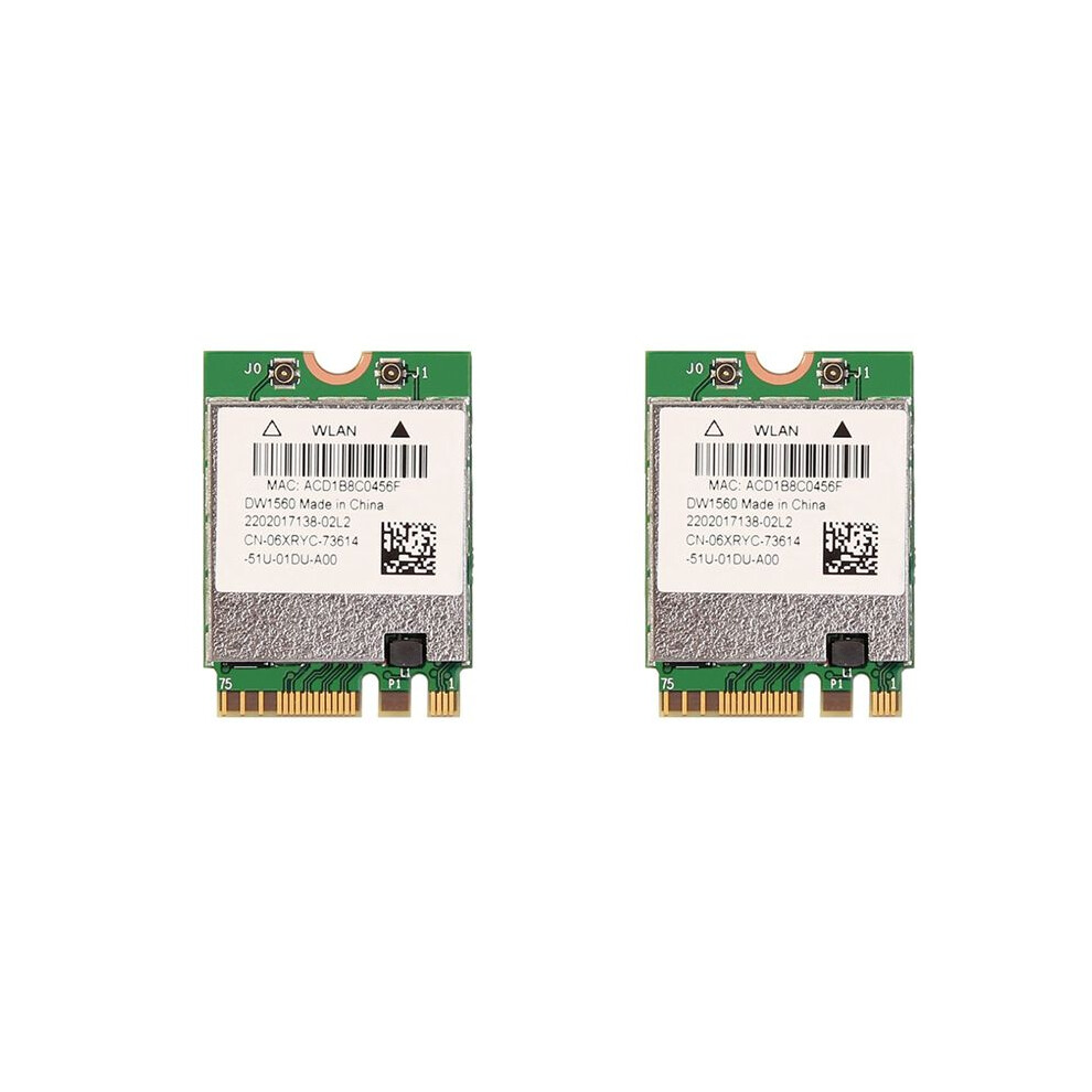 2X Bcm94352z Dw1560 M.2 Wifi Adapter Wireless Card 1200Mbps 802.11Ac 2.4Ghz/5G 4.0 Ngff Card For Os 6031508948901