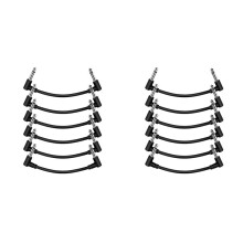 2X 6 Zoll Rauschfreies Gitarrenkabel,1/4-Zoll-Gitarrenpedalkabel, Instrumenteneffektpedal-Patchkabel für Gitarren-/Basspedal