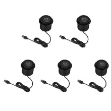 5X Carregador Sem Fio Rápido - - de 10W Incorporado com Porta USB Universal para Smartphone