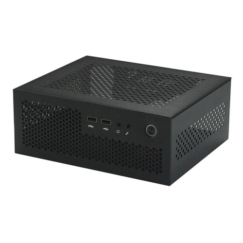 2X A09 HTPC Computer Case  ITX Gaming PC Chassis Desktop Chassis USB2.0 Computer Case Home Computer Case Black 1
