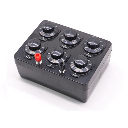 5X 0-99999.9 Ohm Simple Resistance Box Precision Variable Decade Resistor Teaching Instrument Teaching Resistance Box 1