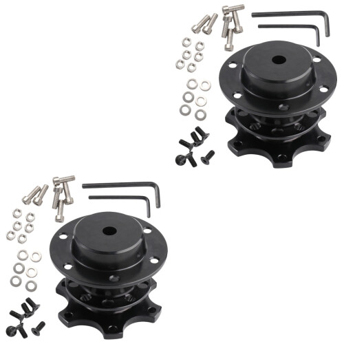 2pcs Steering Wheel Adapter Disassembler Hub Accessories 2