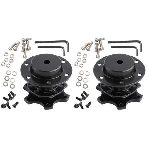 2pcs Steering Wheel Adapter Disassembler Hub Accessories 1