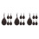 15 Pcs Freshwater Bottom Tackle Portable Weights Iron 5