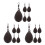 15 Pcs Freshwater Bottom Tackle Portable Weights Iron 6