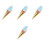 4Pcs Faux Ice Cream Cone Model Artificial Decoration For Shops 5