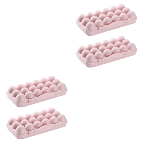 2 Pack Egg Storage For Kitchen Tray With Lid Practical Container 2