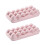 2 Pack Egg Storage For Kitchen Tray With Lid Practical Container 1