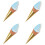4Pcs Faux Ice Cream Cone Model Artificial Decoration For Shops 7