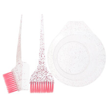3 Sets Hair Coloring Brushes And Dye Mixing Bowl For Barbers