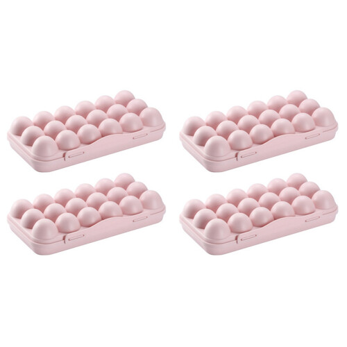 2 Pack Egg Storage For Kitchen Tray With Lid Practical Container 1
