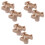 6 Pcs Microwave Oven Turntable Coupler Y-Shaped Shaft Holder 4