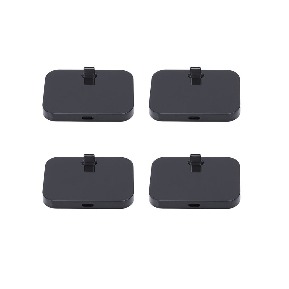 4X Mobile Phone Desktop Type-C Charger Stand Holder Cellphone Usb-C Charging Docking Station Black 6032125422522