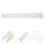 50Pcs White Plastic Rods: 50Cm Bars For Diy Model Making 10