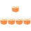 25 Pcs Miniature Iron Buckets Handheld Candy Decorative Bucket 5