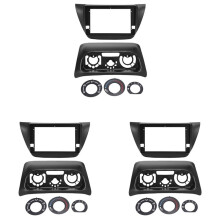 3X Fascia de Coche de 9 Pulgadas para 2000-2010 Lancer IX 2Din Fascia Adaptador de ConexióN de Audio Panel Marco Kit Accesorios de Coche