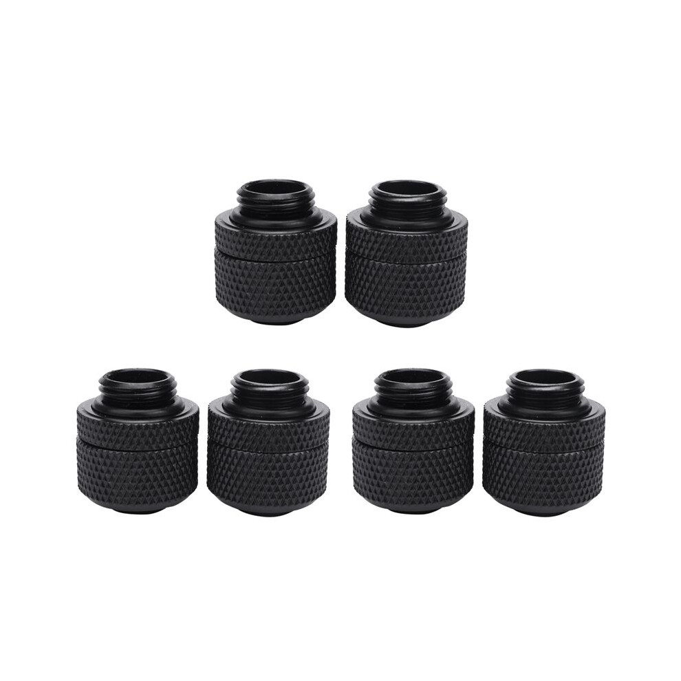 6Pcs Water Cooling Fittings G1/4 External Thread Pagoda For 9.5X12.7mm Soft Tube Computer Cooling System Connector Black 6031492760473
