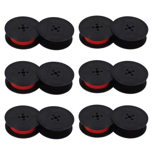18Pack Typewriter Ribbon Twin Spool Typewriter Ribbon Red and Black Twin Spool Replacement Pack for Most Typewriter 1