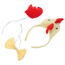 2Pcs Chicken Rooster Headband Party Costume Prop