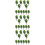 36 Pcs  1:50 Train Scenery Landscape Model Trees (Green) 8