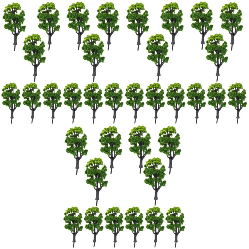 36 Pcs  1:50 Train Scenery Landscape Model Trees (Green) 2