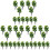 36 Pcs  1:50 Train Scenery Landscape Model Trees (Green) 2