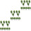 36 Pcs  1:50 Train Scenery Landscape Model Trees (Green) 5