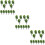 36 Pcs  1:50 Train Scenery Landscape Model Trees (Green) 9