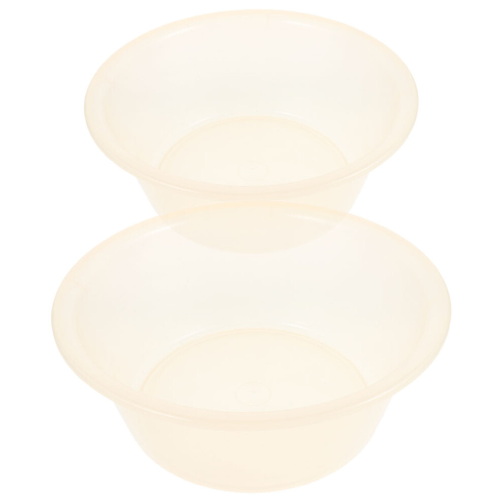 Villcase 2Pcs Large Transparent Plastic Foot Soaking Tub For Spa