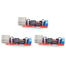 3X Dual USB 9V/12V/24V/36V to 5V Converter - 3A Step Down Power Module