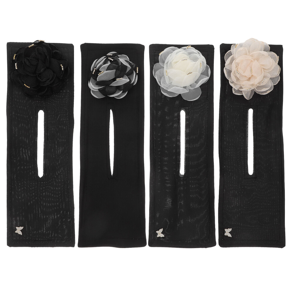 Ohphcall Unisex 8 Pcs Flower Hair Bun Maker Hair Donuts Shaper Bun Maker For Hair