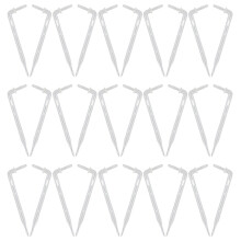 100 Pcs Clear Plastic Drip Emitter Stakes 1/4 Inch For Garden Watering