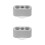 2Pcs Grey Plastic Suction Plates for Toddlers Playpen Stabilizer Base 9