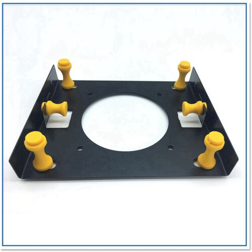 2X Metal Preto À Prova de Choque 3,5 Polegadas Disco RíGido para 5,25 Polegadas DVD ROM Bay Adaptador de Montagem 1