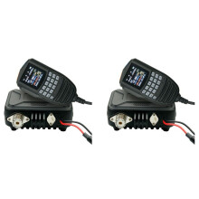 2X WP-12  Transceptor FM de Radio MóVil 25W 200 Canales VHF UHF EstacióN de Radio de Coche de Doble Banda