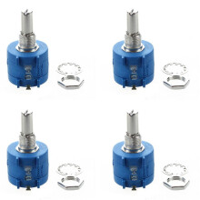 4X 3590S-2-103L 10K Ohm 10-Tours Rotatif Fil Enroule Potentiometre de Precision