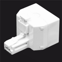 4X 2-Wege 6P4C RJ11 Modular Telefon Telefon Wand Adapter und Splitter Fuer Festnetz Telefon