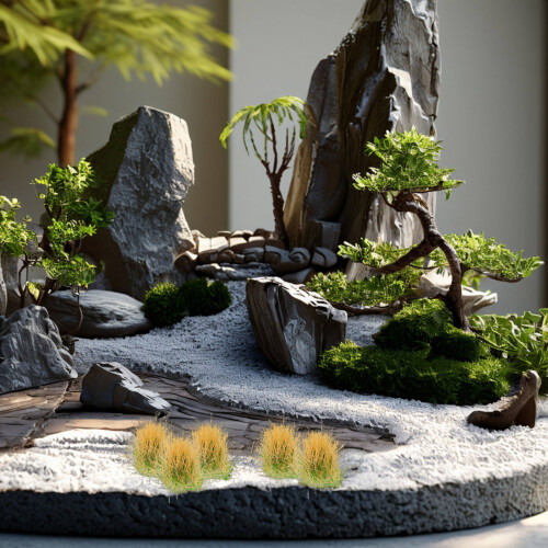 1 Sheet Diy Model Grass Cluster For Realistic Sand Table Scenery 2
