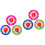 6 Pcs Wooden Clock Toys For Early Educational Learning 4