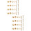 32 Pcs Durable Nail Set With Board Mirror And Copper Screw 8