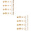 32 Pcs Durable Nail Set With Board Mirror And Copper Screw 7