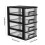 2Pcs Four-Layer Plastic Drawer Storage Cabinet Portable Organizer 2