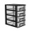 2Pcs Four-Layer Plastic Drawer Storage Cabinet Portable Organizer 3