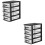 2Pcs Four-Layer Plastic Drawer Storage Cabinet Portable Organizer 8